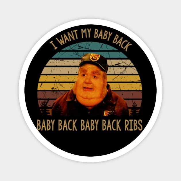 Fat character i want my baby back poster Magnet by Exraeli Zabeth